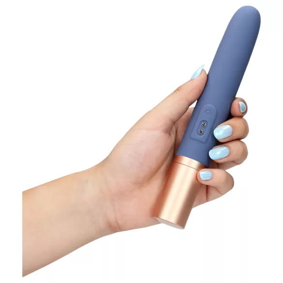 Loveline Travel - Rechargeable Vibrator with Lubricant Reservoir (Pastel Blue)