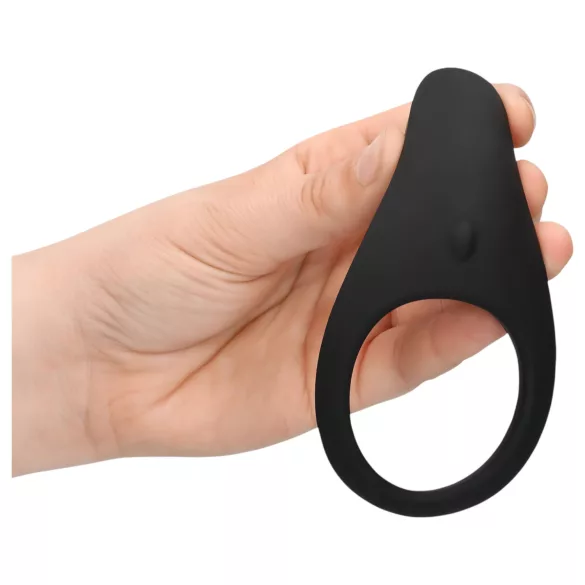 Loveline - Rechargeable Vibrating Black Penis & Testicle Ring