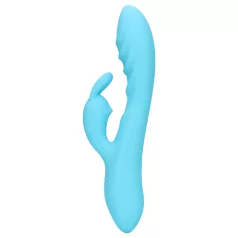   Loveline - waterproof rabbit ear vibrator with clitoral arm (blue)