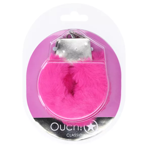 Ouch! - Pink Plush Handcuffs