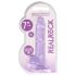 REALROCK - Lifelike Clear Dildo - Purple (17cm)