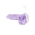 REALROCK - Lifelike Clear Dildo - Purple (17cm)