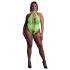 Ouch! - Neon Green Glow-in-the-Dark Open Bodysuit