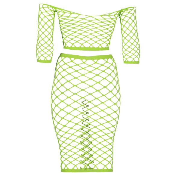 Ouch! - Neon Green Glow-in-the-Dark Skirt & Top Set