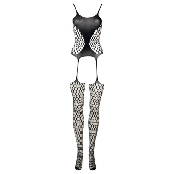 Le Désir - Polka Dot Mesh Set (Black) - Sizes S-XL