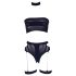 Le Désir Plus Size - 3-Piece Lingerie Set - Black (XL-4XL)