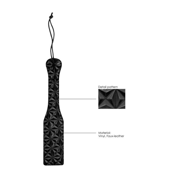 Ouch - Diamond Pattern Luxury Paddle (Black)