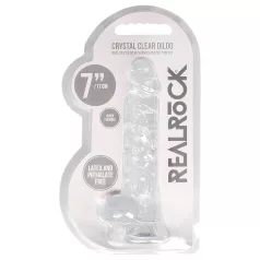 REALROCK - Clear Lifelike Dildo - Transparent (17cm)
