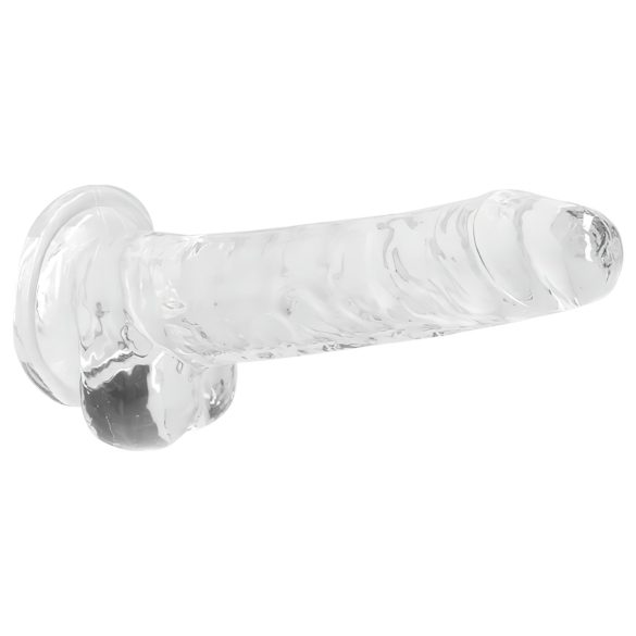 REALROCK - Clear Lifelike Dildo - Transparent (17cm)