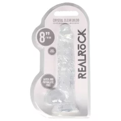 REALROCK - Clear Lifelike Dildo - Transparent (19cm)
