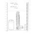 REALROCK - Clear Lifelike Dildo - Transparent (19cm)