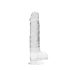 REALROCK - Clear Lifelike Dildo - Transparent (19cm)