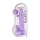 REALROCK - Lifelike Transparent Dildo - Purple (22cm)