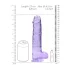 REALROCK - Lifelike Transparent Dildo - Purple (22cm)