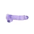 REALROCK - Lifelike Transparent Dildo - Purple (22cm)