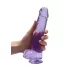 REALROCK - Lifelike Transparent Dildo - Purple (22cm)