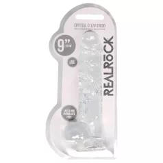 REALROCK - Transparent Lifelike Dildo - Clear (22cm)