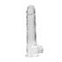 REALROCK - Transparent Lifelike Dildo - Clear (22cm)