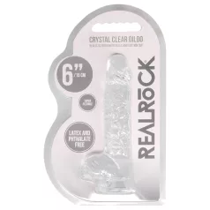 REALROCK - 15cm Crystal-Clear Lifelike Dildo