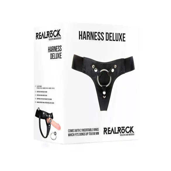 REALROCK Deluxe - Adjustable Harness for Strap-Ons (Black)