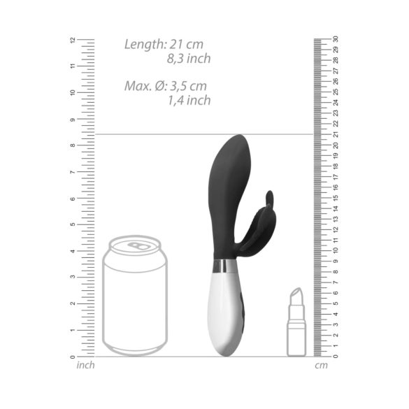 Alexios - Butterfly Clitoral Vibrator with Flexible Arm (Black)