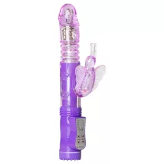 Easytoys Butterfly - Rotating & Thrusting Vibrator (Purple)