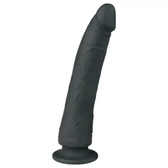 Easytoys - 100% Silicone Suction Cup Dildo (21cm) - Black