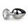 Easytoys - Metallic Anal Plug (Silver-White)
