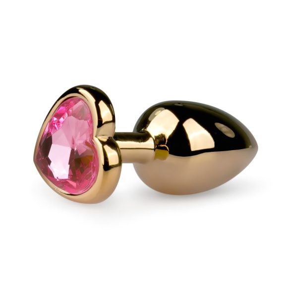 Easytoys Metal No.3 - Gold-Pink Anal Plug (1 inch)