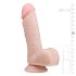 Easytoys - Suction Cup Dildo with Balls (6.9") - Natural