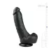 Easytoys - Black Suction Cup Dildo with Balls (20cm)