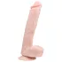 Easytoys - Large Suction Cup Dildo with Balls (26.5cm) - Natural
