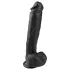Easytoys - Large Suction Cup Dildo with Balls (10.4") - Black