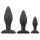 Easytoys Rocket - Black Anal Plug Set (3-piece)