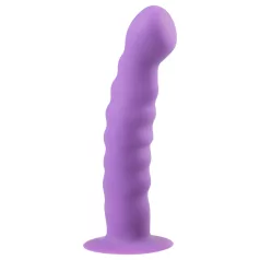 Easytoys - Wavy Suction Cup Dildo (Purple)