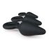 Easytoys - Ringed Anal Plug Set - 3 Pieces (Black)