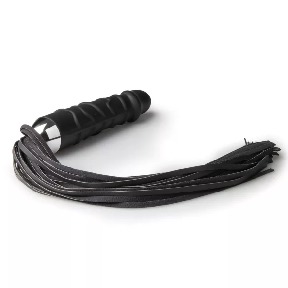 Easytoys Dual Delight - Black Flogger & Silicone Dildo Combo