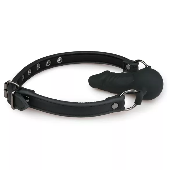 EasyToys - Gag with Internal Dildo (Black)