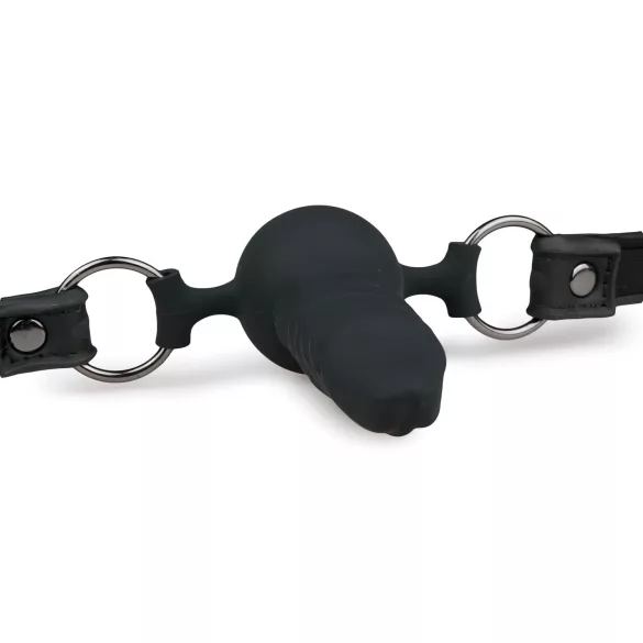 EasyToys - Gag with Internal Dildo (Black)