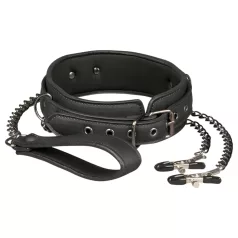 Easytoys - 4-Piece Nipple Clamp, Collar & Leash Set