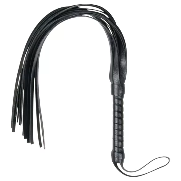 Easytoys Flogger - Soft Faux Leather Whip (Black)