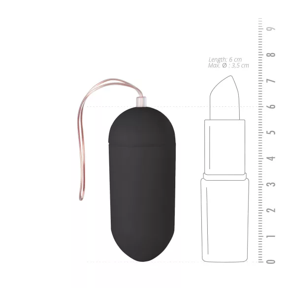 EasyToys - Remote Control Vibrating Egg (Black)
