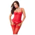 Amorable - 3-Piece Corset Set (Red)