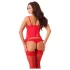 Amorable - 3-Piece Corset Set (Red) - M