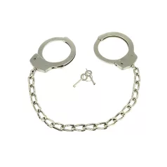 Rimba - Long Chain Steel Ankle Cuffs (Silver) - Set of 2