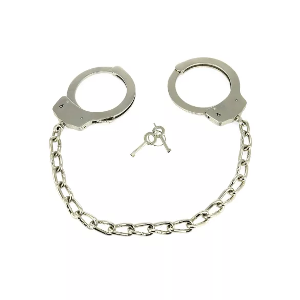 Rimba - Long Chain Steel Ankle Cuffs (Silver) - Set of 2