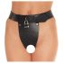 Rimba - Open Leather Chastity Belt (Black) - M/L