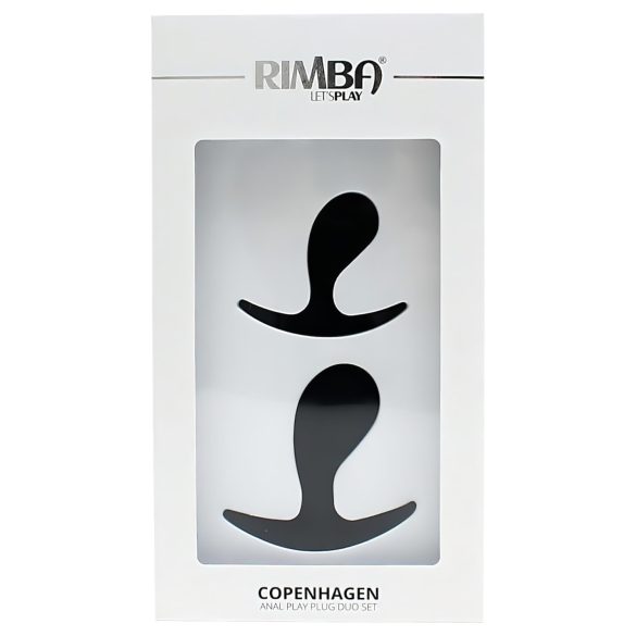 Rimba Copenhagen - Black Anal Plug Set (2 pieces)