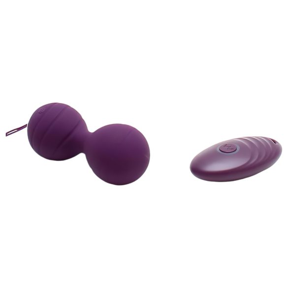 Rimba Cannes - Rechargeable Radio-Controlled Vibrating Egg (Purple)
