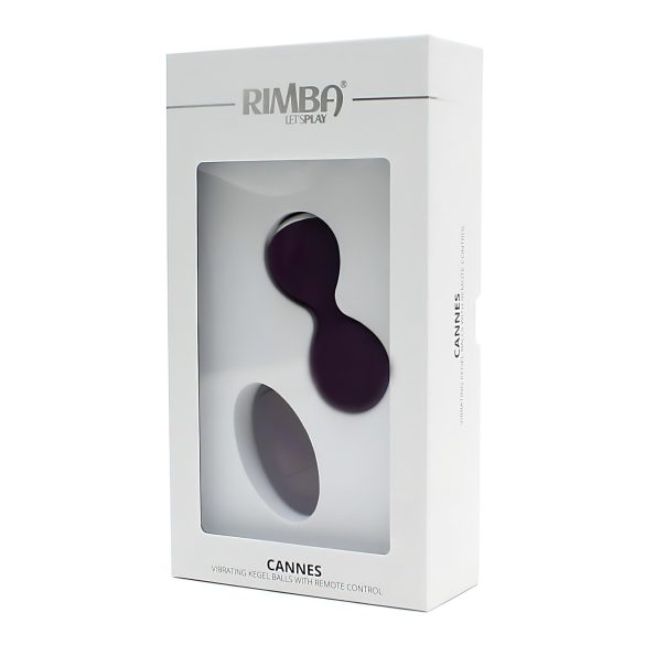 Rimba Cannes - Rechargeable Radio-Controlled Vibrating Egg (Purple)